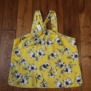 Women's Banana Republic Linen Blend Twist Halter Top- Size M Tall